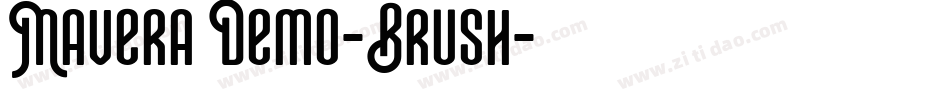 Mavera Demo-Brush字体转换